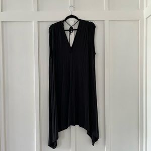 Anthropologie Eri + Ali Brielle Tunic Black Dress Sz L